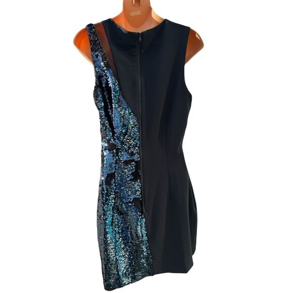 Parker Black Size S Sequin Sleeveless Mesh Cocktail Prom Dress NWT - Picture 4 of 15